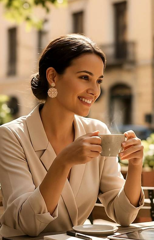 Náušnice - Napichovacie náušnice s ornamentami, chirurgická oceľ - 17788433_