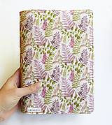 Papiernictvo - Obal na knihu nastaviteľný - Pápradie (bavlna) - 17791002_