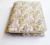 Papiernictvo - Obal na knihu nastaviteľný - Pápradie (bavlna) - 17791003_