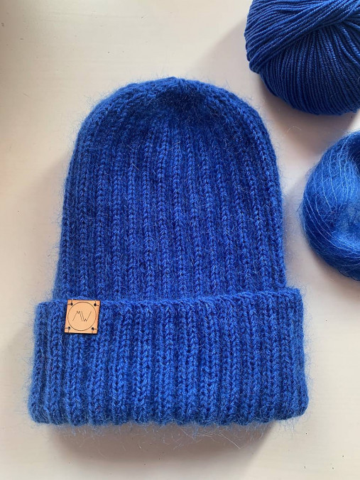 Čiapky, čelenky, klobúky - Čiapka _hlava v oblakoch (Modrá) - 17791152_