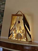 Svietidlá - Exkluzívny XXL zimný prírodný lampášik - 17792598_