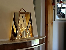 Svietidlá - Exkluzívny XXL zimný prírodný lampášik - 17792599_