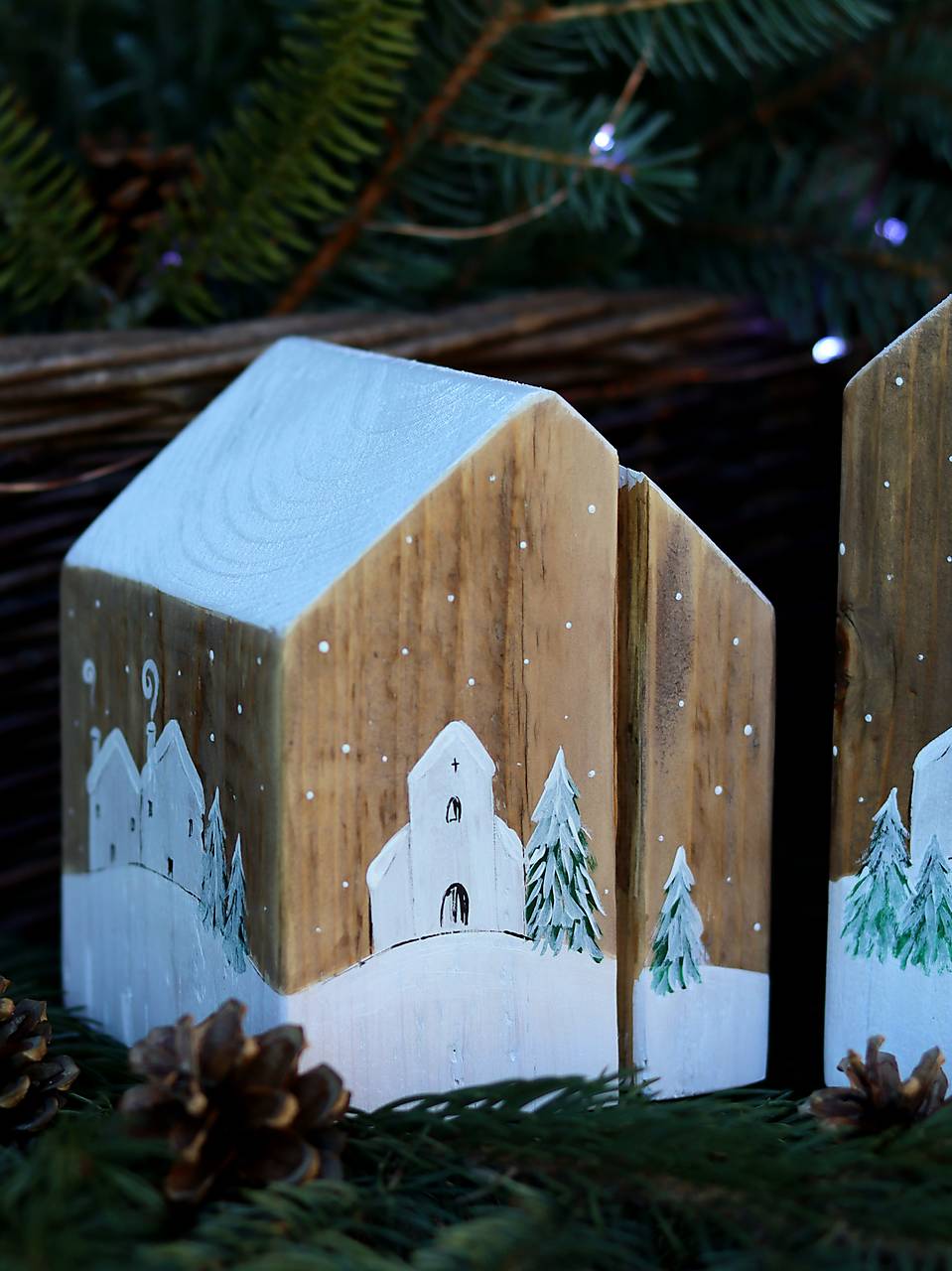 Domčeky zo starého dreva - prírodné