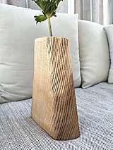 Dekorácie - Drevená váza MASIV II - 17792739_