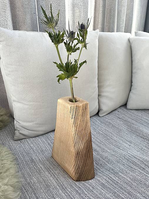 Dekorácie - Drevená váza MASIV II - 17792738_