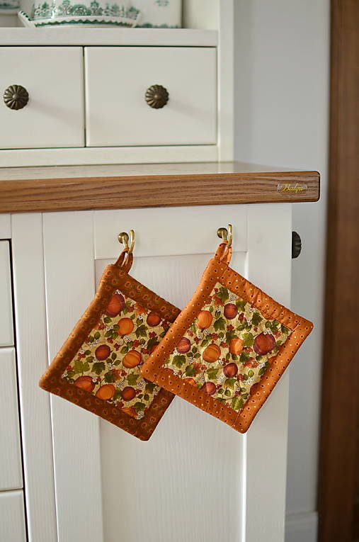 Úžitkový textil - Tekvičková chňapka - 17795244_