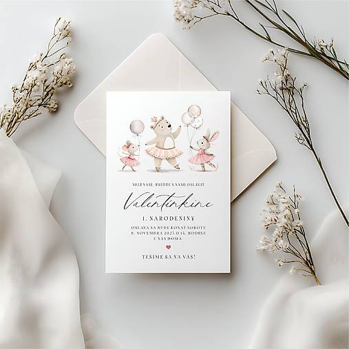 Papiernictvo - Pozvánka na narodeninovú oslavu baleríny - 17794391_