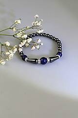  - hematit s lapisom náramok  - 17796118_