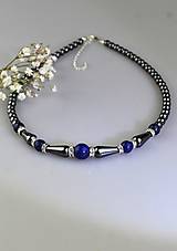  - hematit s lapisom náhrdelník - 17796120_