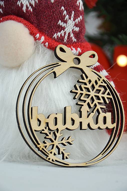 Dekorácie - Vianočná ozdoba: Babka - 17794126_