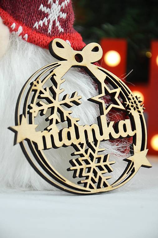 Dekorácie - Vianočná ozdoba: Mamka - 17794127_