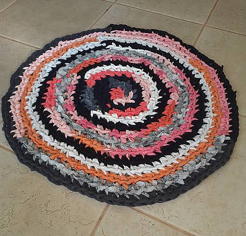 Úžitkový textil - Hačkovaný Koberček do kúpelne - 17793937_