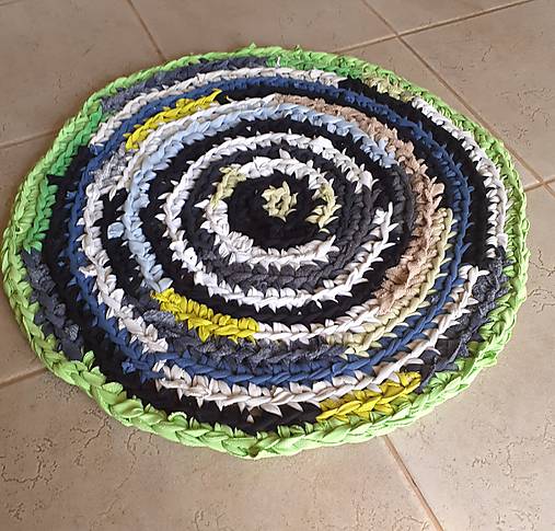 Úžitkový textil - Hačkovaný Koberček do kúpelne - 17794172_