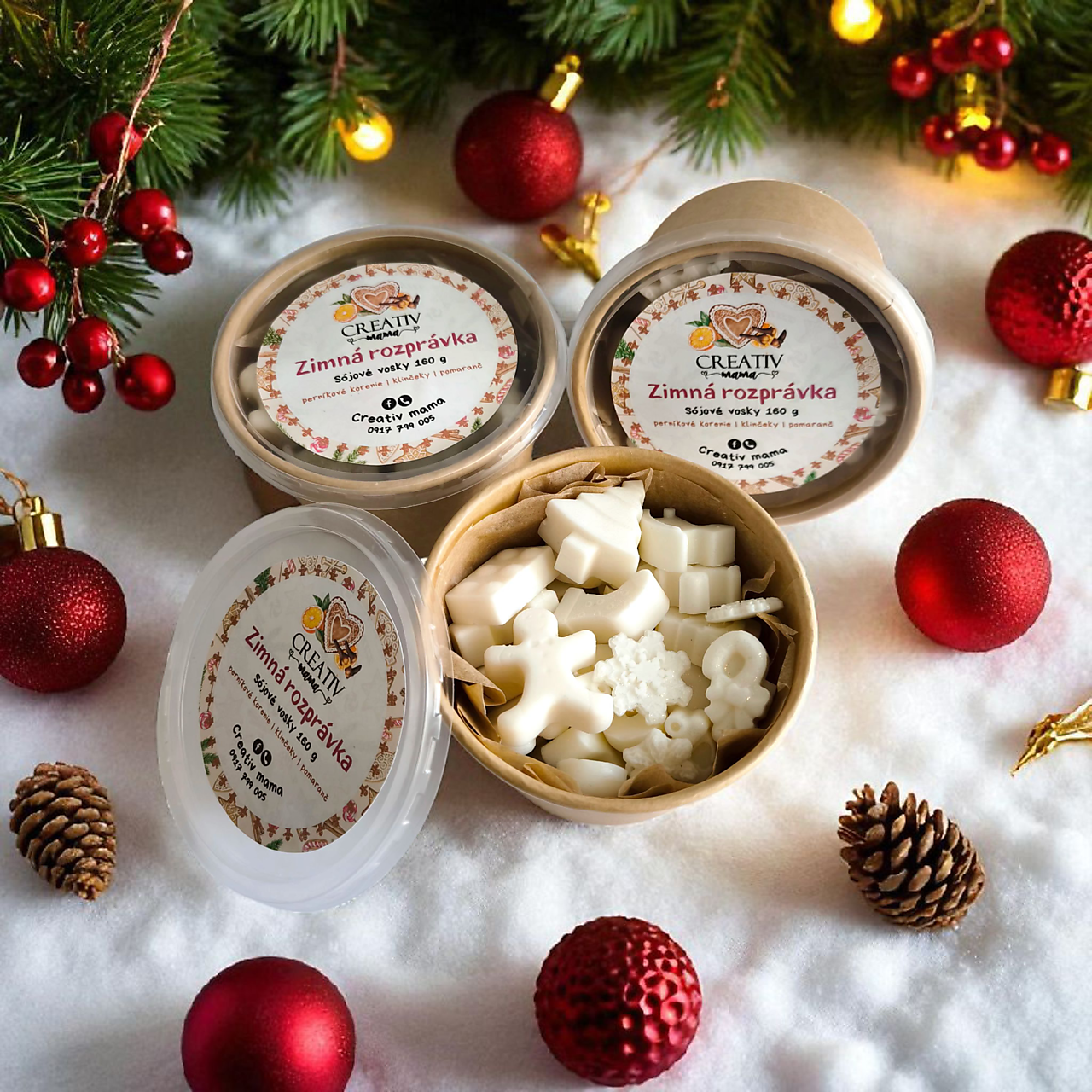 Sójové vonné vosky Zimná rozprávka 