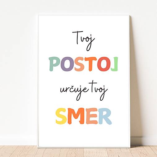 Grafika - Plagát Afirmácie pre deti, Tvoj postoj PDF - 17793919_