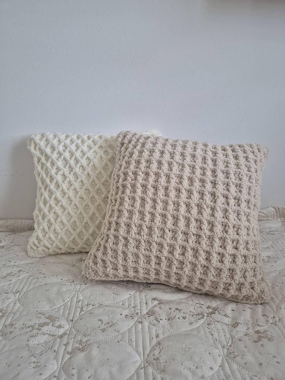 Kockovaná obliečka na vankúš 40x40 cm