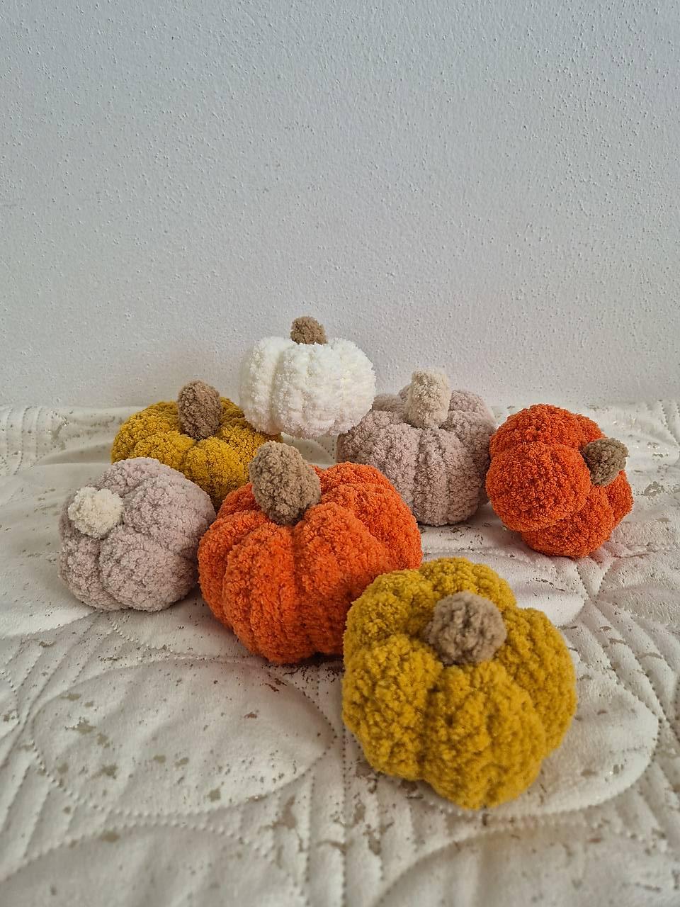 Háčkované tekvice - veľké