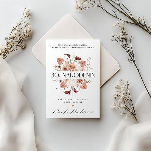 Papiernictvo - Pozvánka na narodeninovú oslavu Dahlia - 17797295_