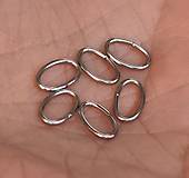 Komponenty - Uzavretý spoj.oválik 8x5x0,8mm /M9071/- nerez.oceľ 304 - 17797176_