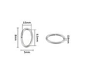 Komponenty - Uzavretý spoj.oválik 8x5x0,8mm /M9071/- nerez.oceľ 304 - 17797177_