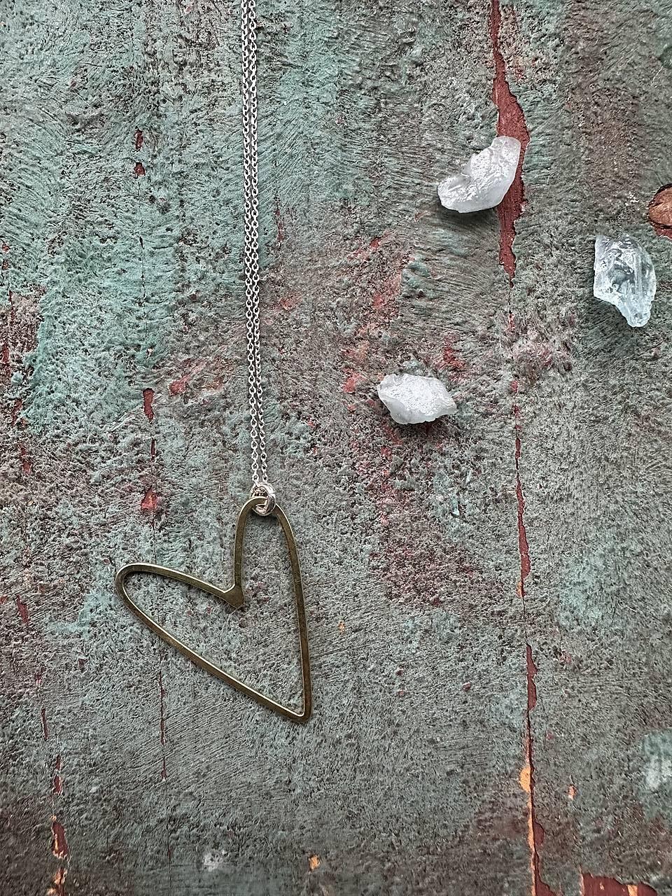 Strieborný náhrdelník Srdco I.