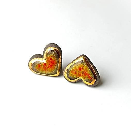 Náušnice - náušnice - Jesenné lásočky - 17797063_