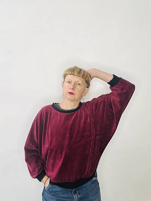 mikina z kojeneckeho plysu 'mysacia bundicka'