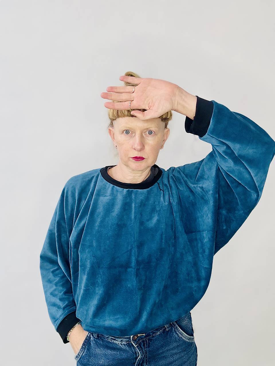 mikina z kojeneckeho plysu 'mysacia bundicka'