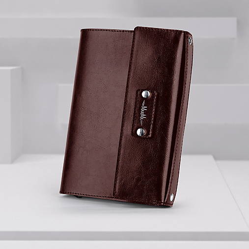 Papiernictvo - Kožený plánovací diár AMIRA - TP A5 - 2026 týžd/2str. alebo denný/1str. (Bordová) - 17797715_