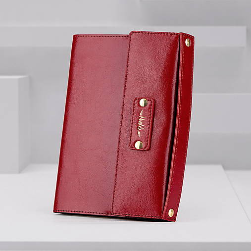 Papiernictvo - Kožený plánovací diár AMIRA - TP A5 - 2026 týžd/2str. alebo denný/1str. (Červená) - 17797716_