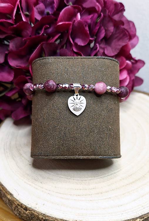 Ruženec Panny Márie pink 