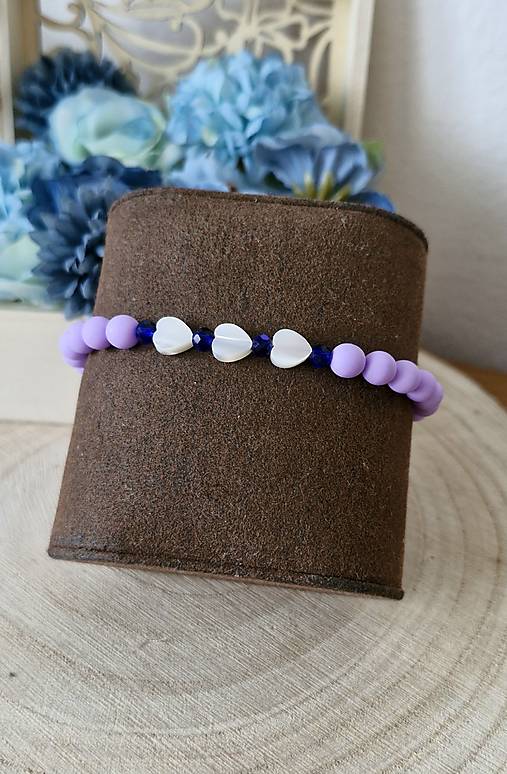 Náramok Perleť purple