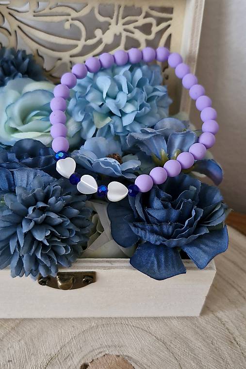 Náramok Perleť purple