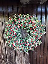 Dekorácie - Jesenný veniec muchotrávky  - 17796314_