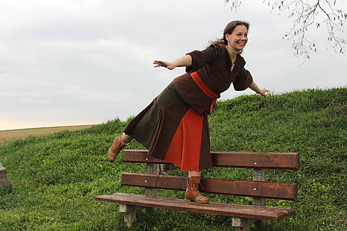 Saká - Kostým trojfarebný prací kord - 17798611_