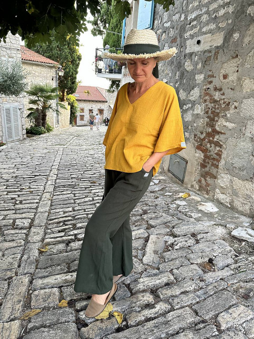 Nohavice - Zvonové nohavice Slub - 17796303_