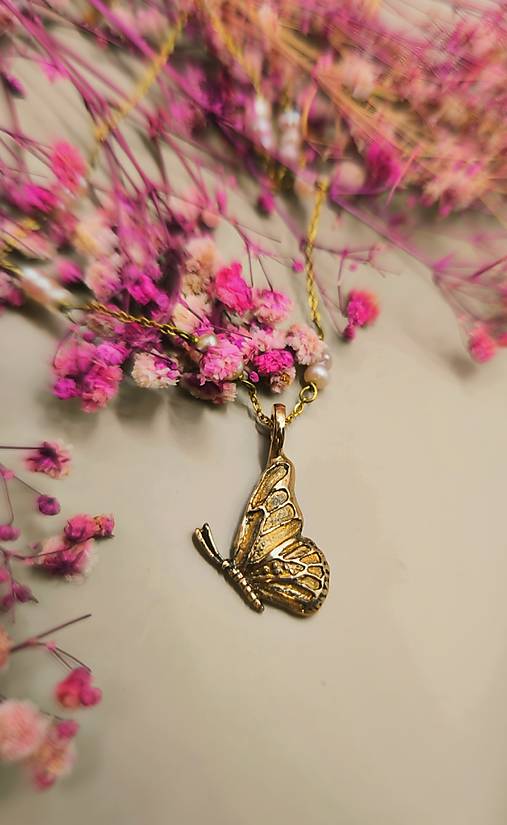 Náhrdelník motýlí sen