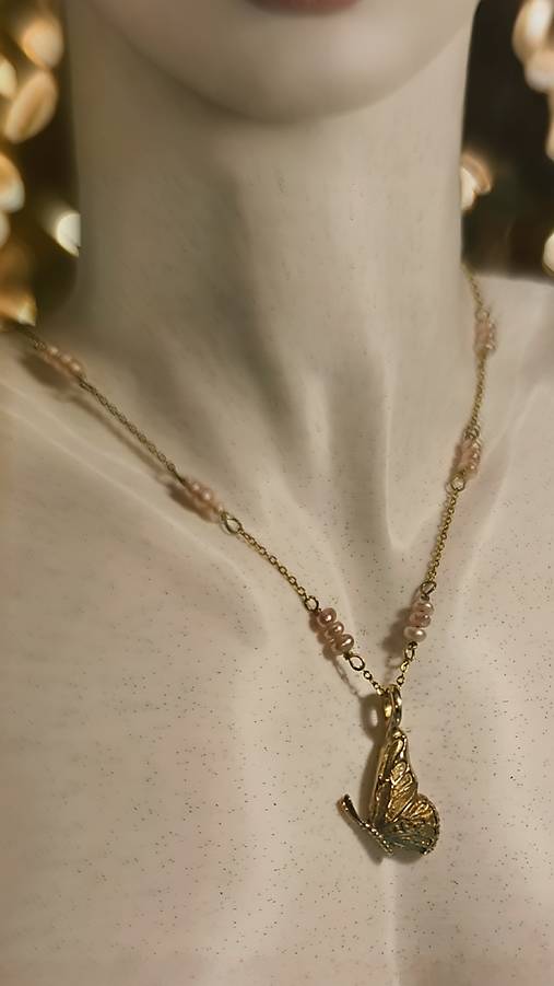 Náhrdelník motýlí sen