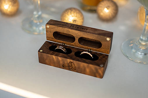 Grafika - Krabička na prstene s personalizovaným textom - 17798492_