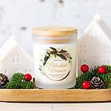 Sviečky - AKCIA - Sviečka zo sójového vosku - Pohodové Vianoce - 8vôní - 155g/46hod. (pomaranč so škoricou) - 17800504_