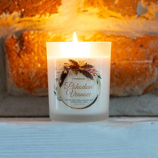 Sviečka zo sójového vosku - Pohodové Vianoce - 8vôní - 155g/46hod.