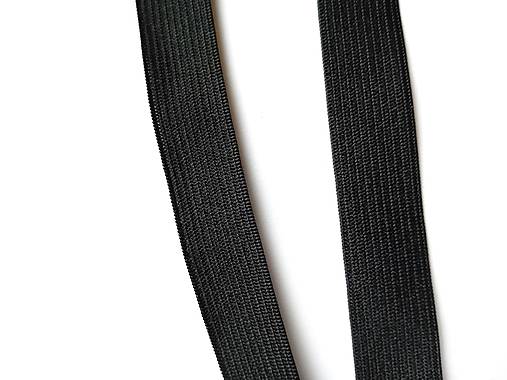 Galantéria - Guma plochá 18 a 24 mm (čierna 24mm - 54004 - Čierna) - 17799062_