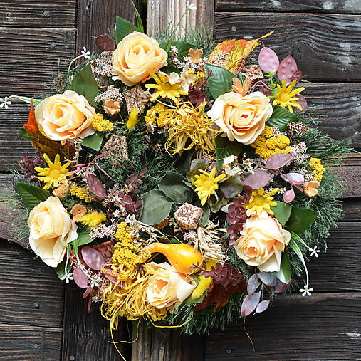 Dekorácie - Smútočný veniec - 17800175_