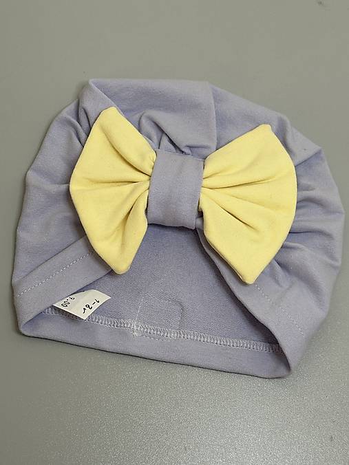 Turban čiapka s mašľou 3-6 rokov