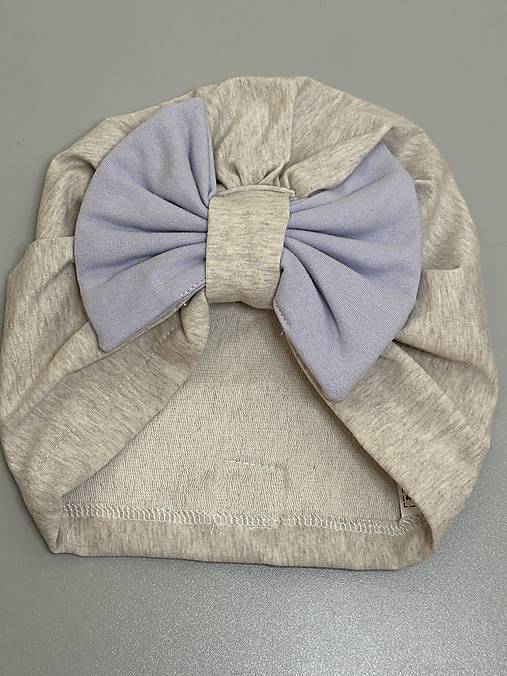 Turban čiapka s mašľou 3-6 rokov