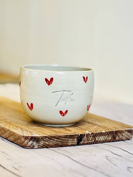 Love - pohárik latte tata limited (200ml, bez uška)