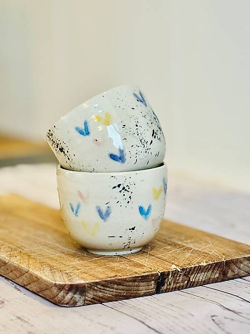 Srdiečka - pohárik lungo (150ml, bez uška)