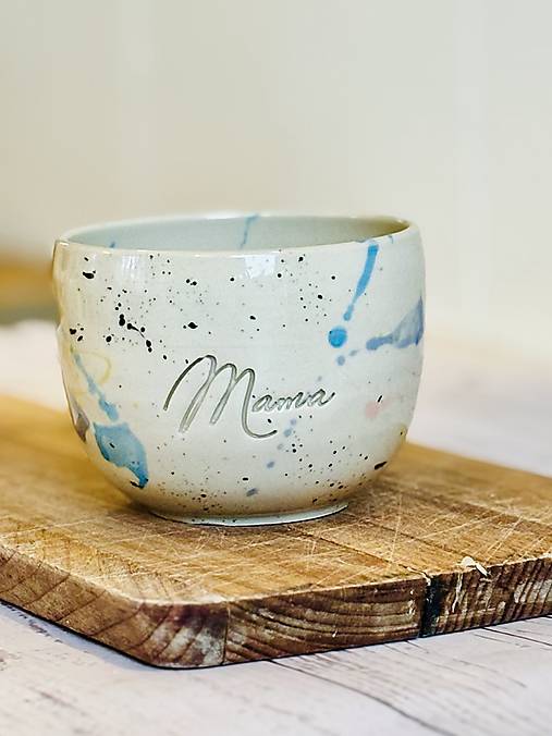 Fľaky - pohárik latte mama limited(280ml, bez uška)