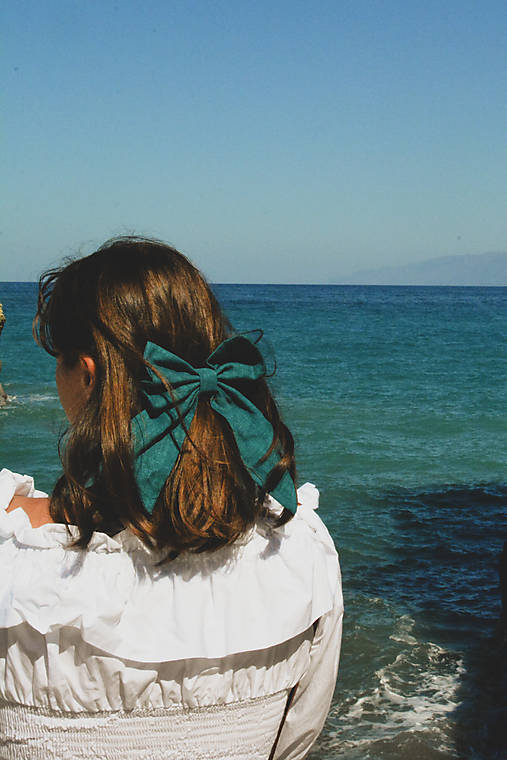 Ozdoby do vlasov - Midi mašla do vlasov  - 17800679_