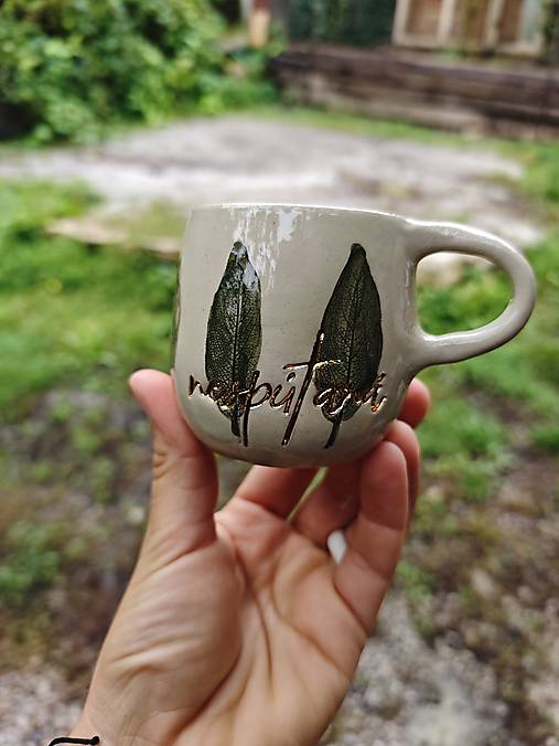 Nádoby - šálka Šalviová Nespútaná - 17799125_